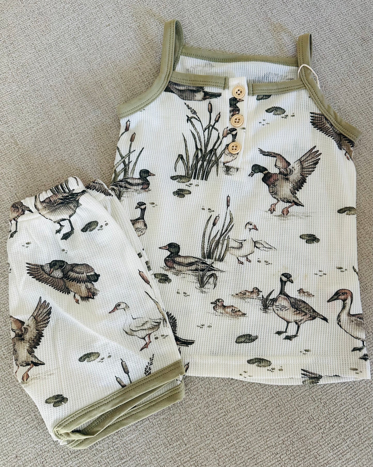 Vintage Ducks Shorts Set